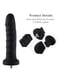 Силіконовий фалоімітатор для секс-машин Hismith 7.1″ Anal Dildo Black, система KlicLok | 6718918 | фото 2