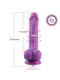 Фалоімітатор 8.2″ з вібрацією для секс-машин Hismith Purple Silicone Dildo with Vibe, KlicLok | 6718929 | фото 3