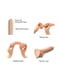 Реалістичний фалоімітатор Strap-On-Me Sliding Skin Realistic Dildo Vanille - S, ефект рухливої шкіри | 6718967 | фото 3