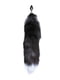 Металева анальна пробка Лисячий хвіст Alive Black And White Fox Tail S, діаметр 2,9 см | 6719028 | фото 2