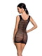 Бодістокінг-сукня з відкритими грудями Passion BS092 black | 6719084 | фото 2