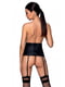 Пояс-корсет з екошкіри Celine Set black L/XL — Passion: шнурівка, знімні пажі для панчіх, стрінги | 6719089 | фото 2