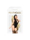 Боді Penthouse Hotter Than Hell XL Black, непрозоре, вирізи, декольте, імітація шнурівки, панчохи | 6719112 | фото 3