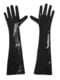 Глянсові вінілові рукавички Art of Sex - Lora, розмір S, колір Чорний | 6719198 | фото 3