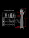 Глянсові вінілові рукавички Art of Sex - Lora, розмір S, колір Чорний | 6719198 | фото 4