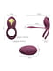 Смарт ерекційне кільце Zalo — BAYEK Velvet Purple, подвійне з ввідною частиною, пульт ДК | 6719236 | фото 3