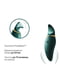Вібратор 2в1 з язичком Zalo — Hero Jewel Green, кристал Swarovski | 6719249 | фото 4
