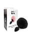 Силіконова анальна пробка М Art of Sex - Silicone Bunny Tails Butt plug Black, діаметр 3,5 см | 6719278 | фото 3