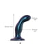 Дилдо Strap-On-Me DILDO PLUG SNAKY METALLIC BLUE, розмір M, діаметр 4 см, ввідна довжина 15,3 см | 6719369 | фото 2