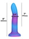 Фалоімітатор, що світиться в темряві, ADDICTION Rave 8″ Glow in the Dark Dildo Blue Purple, 20,3 см | 6719390 | фото 4