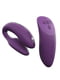 Смарт-вібратор для пар We-Vibe Chorus Purple, сенсорне керування вібраціями стисненням пульта | 6719450 | фото 2