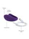 Недорогий вібратор для пар We-Vibe Unite Purple, однокнопковий пульт ДК | 6719461 | фото 4