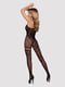 Бодістокінг Obsessive Bodystocking F213 S/M/L, імітація мереживного боді та резинки для панчіх | 6719658 | фото 4