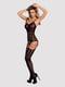 Бодістокінг Obsessive Bodystocking G310 S/M/L, топ, панчохи, підв’язки, круглі вирізи | 6719667 | фото 3