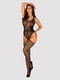 Бодістокінг Obsessive Bodystocking G324 S/M/L black, силуетний малюнок | 6719674 | фото 3