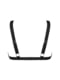 Мереживний бюстгальтер із трикутною чашкою Obsessive Estiqua bra XS/S, чорний, широкі лямки | 6719684 | фото 4