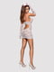 Еротичний мереживний костюм медсестри Obsessive Medica dress 5pcs costume S/M, сорочка, рукавички, с | 6719705 | фото 4