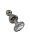 Металева анальна пробка Wooomy Lollypop Double Ball Metal Plug S, діаметр 2,8 см, довжина 8,5 см | 6719779 | фото 2