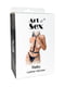 Портупея жіноча Art of Sex - Keliya, натуральна шкіра, розмір XS-2XL, колір чорний | 6719838 | фото 4