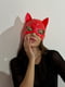 Лакована маска "Кішка" D&A червона | 6719846 | фото 3