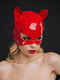 Еротична лакована маска D&A Кішечка, червона | 6719999 | фото 2