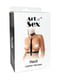 Сексуальна портупея із натуральної шкіри Art of Sex - Heidi, розмір XS-2XL, колір чорный | 6720018 | фото 4