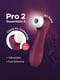 Вакуумний кліторальний стимулятор Satisfyer Pro 2 Generation 3 with Liquid Air Wine Red | 6720025 | фото 2
