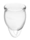 Набір менструальних чаш Satisfyer Feel Confident (Transparent), 15мл та 20мл, мішечок для зберігання | 6720044 | фото 2