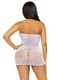Сукня-сітка зі стразами Leg Avenue Rhinestone halter mini dress White, відкрита спина, one size | 6720189 | фото 2