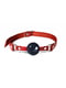 Кляп силіконовий Feral Feelings Silicon Ball Gag Red/Black, червоний ремінець, чорна кулька | 6720465