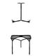 Комплект білизни Passion SATARA SET L/XL black, топ, пояс для панчіх, стрінги | 6720625 | фото 4