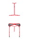 Комплект білизни Passion SATARA SET L/XL red, топ, пояс для панчіх, стрінги | 6720626 | фото 4