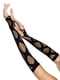 Довгі мітенки Leg Avenue Faux wrap net arm warmers One size Black, велика сітка | 6720686 | фото 2