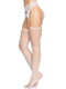 Панчохи-сітка Leg Avenue Net stockings with garter belt One size White, пояс, підв’язки | 6720690 | фото 3