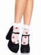 Шкарпетки жіночі з полуничним принтом Leg Avenue Strawberry ruffle top anklets One size, мереживні м | 6720695 | фото 2