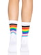 Шкарпетки жіночі в смужку Leg Avenue Pride crew socks Rainbow, 37–43 розмір | 6720696 | фото 2