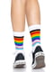Шкарпетки жіночі в смужку Leg Avenue Pride crew socks Rainbow, 37–43 розмір | 6720696 | фото 4