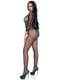 Бодістокінг Leg Avenue V Front Bodystocking One size Black, дрібна сітка, доступ | 6720725 | фото 4