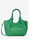 Шкіряна зелена сумка тоут середнього розміру | 6721763 | фото 2
