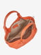 Кожаная оранжевая сумка тоут среднего размера | 6721765 | фото 4