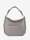 Кожаная сумка шопер цвета серого камня | 6721769 | фото 3