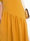 Елегантна жовта сукня А-силуету з асиметрично підшитим подолом | 6721796 | фото 3