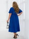 Синя сукня на запах з романтичними рукавами-крильцями | 6721823 | фото 4