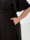 Чорна сукня на запах з романтичними рукавами-крильцями | 6721824 | фото 3