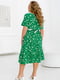 Легка зелена сукня з софту в контрастний горошок | 6721837 | фото 4