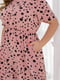 Легка рожева сукня з софту в контрастний горошок | 6721838 | фото 3