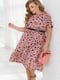 Легка рожева сукня з софту в контрастний горошок | 6721838 | фото 4