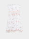 Біла ошатна сукня з фатином та квітковим принтом | 6721852 | фото 2