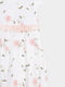 Біла ошатна сукня з фатином та квітковим принтом | 6721852 | фото 3