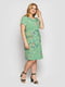 Платье зеленое в цветочный принт | 5768288 | фото 5